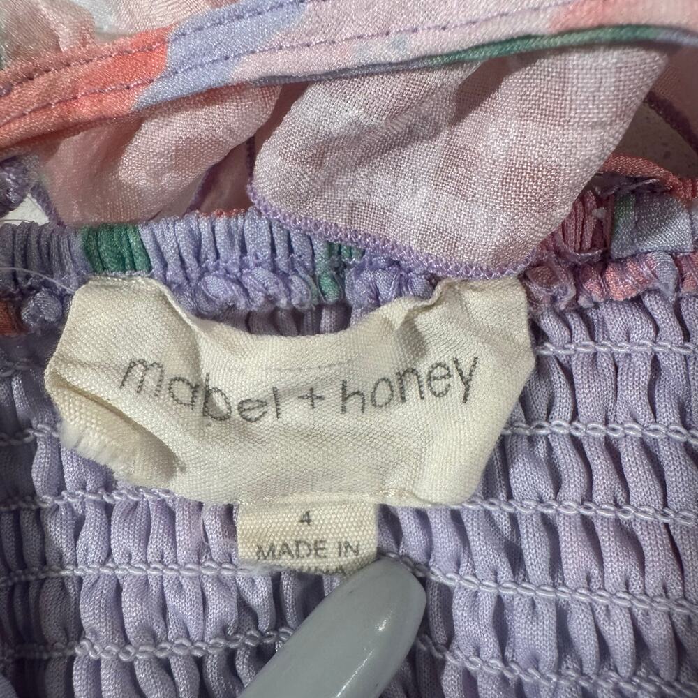 Mabel + Honey Toddler Girl 4T Floral Dress - Picture 3 of 5